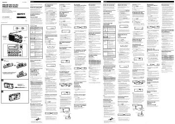 Sony ICF-M33RDS - ICF-M33RDS Consignes dâutilisation Espagnol