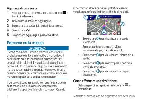 Garmin n&uuml;vi&reg; 2545LM - Manuale di avvio rapido