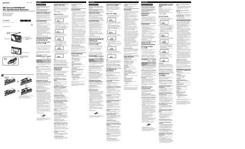 Sony ICF-SW35 - ICF-SW35 Consignes d&rsquo;utilisation Espagnol