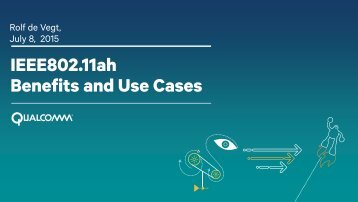 IEEE802.11ah Benefits and Use Cases