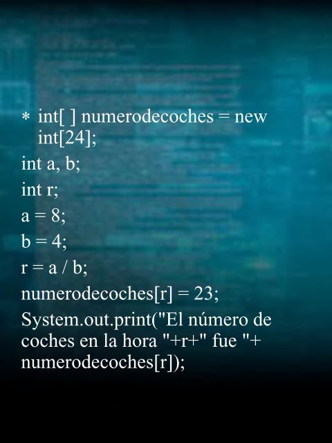 Operadores y tipos de variables