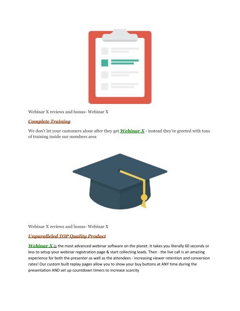 Webinar X Review