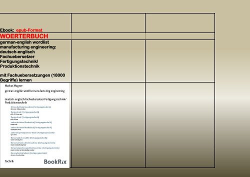 Technisches Englisch/ Franzoesisch lernen: Bildungs-Angebot 2016 (Woerterbuch-Leseproben: Automatisierungstechnik/ Technische Abkuerzungen/ kfz-Elektronik/ Elektroberufe)