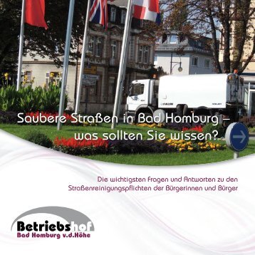 Broschüre Strassenreinigung Bad Homburg v.d.Höhe