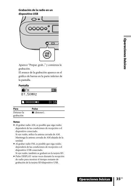 Sony ZS-R100CP - ZS-R100CP Consignes d&rsquo;utilisation Espagnol
