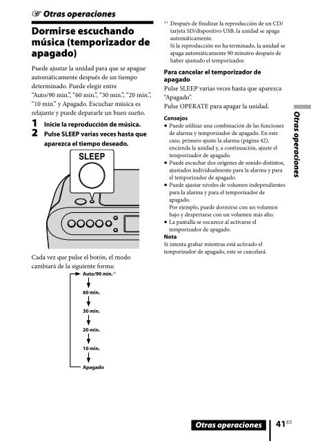 Sony ZS-R100CP - ZS-R100CP Consignes d&rsquo;utilisation Espagnol