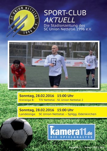 Sport Club Aktuell - Ausgabe 21 - 28.02.2016