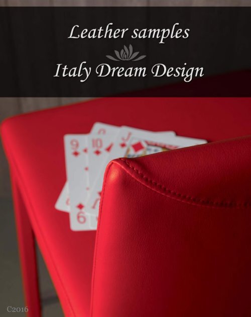 Leather samples Italy Dream Design - C2016