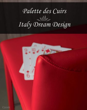 Palette des cuirs Italy Dream Design - C2016