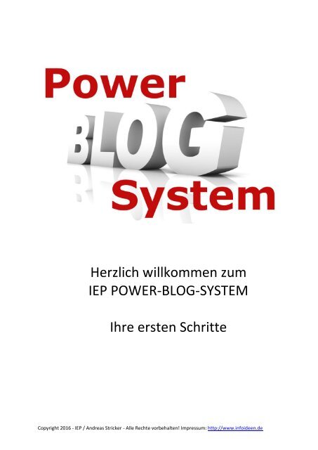 Erste Schritte zum Power-Blogsystem