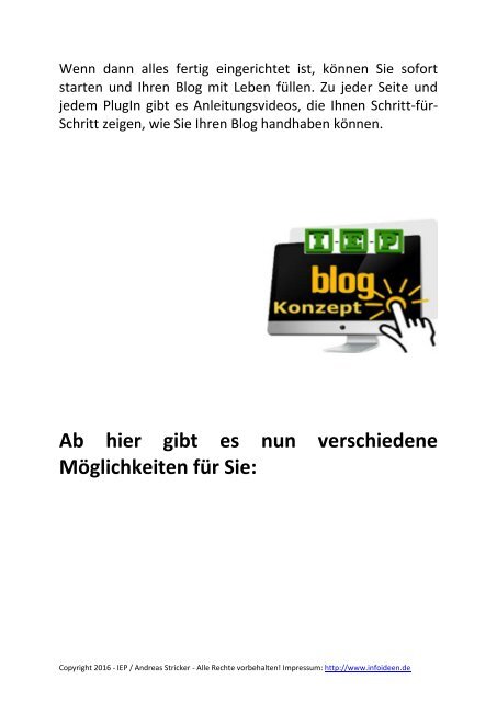 Erste Schritte zum Power-Blogsystem