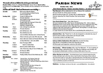 Current Newsletter (PDF) - Salthill Parish