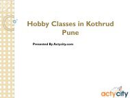 Hobby Classes in Kothrud Pune