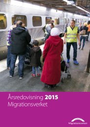 Årsredovisning 2015 Migrationsverket