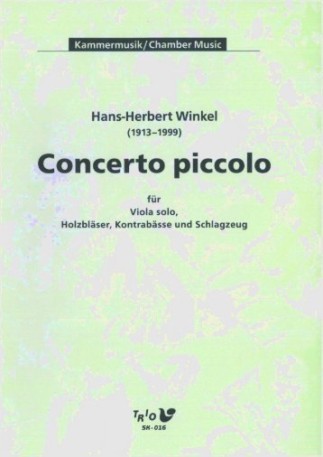 Concerto piccolo - Demopartitur (SK-016)