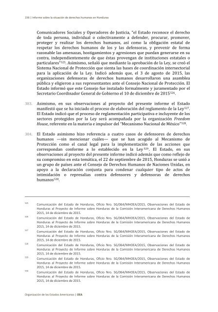 Situación de derechos humanos en Honduras