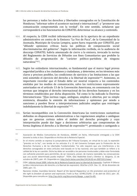 Situación de derechos humanos en Honduras