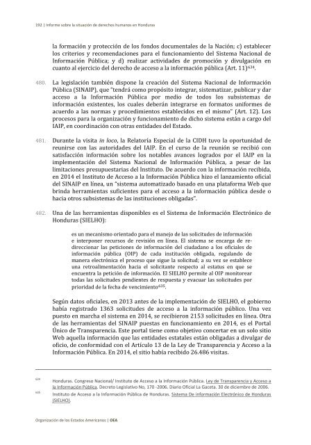 Situación de derechos humanos en Honduras