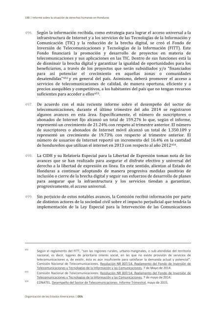 Situación de derechos humanos en Honduras