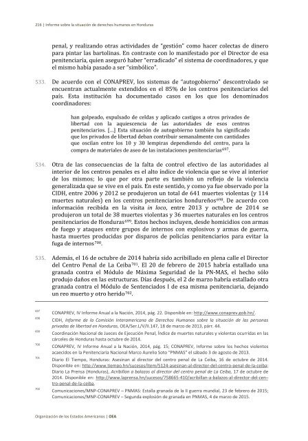 Situación de derechos humanos en Honduras