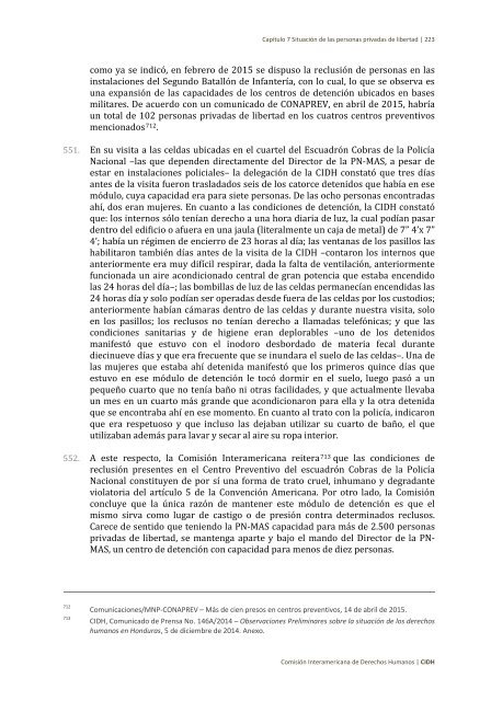 Situación de derechos humanos en Honduras