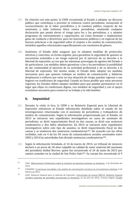 Situación de derechos humanos en Honduras