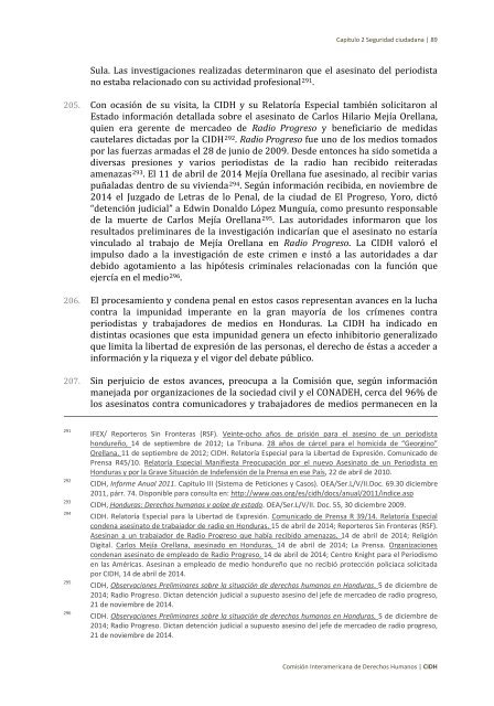 Situación de derechos humanos en Honduras