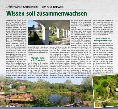 Tassilo - das Magazin um Weilheim und die Seen, März/April 2016