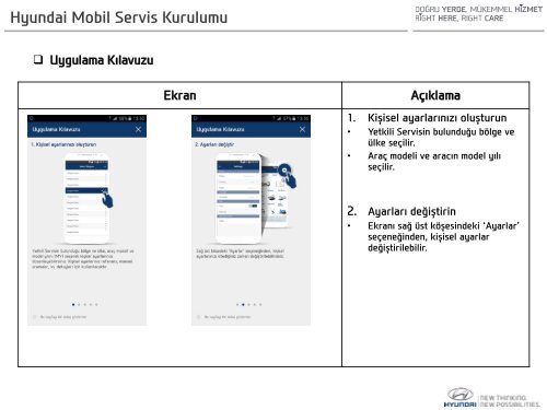 Hyundai Mobil Servis Uygulaması