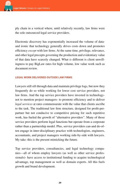 Legal Mosaic Essays on Legal Delivery