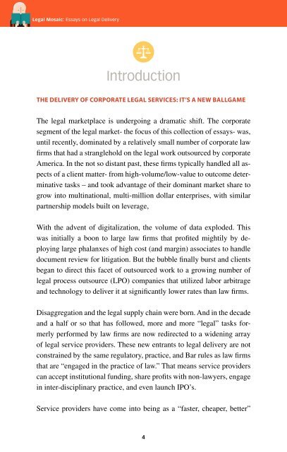 Legal Mosaic Essays on Legal Delivery