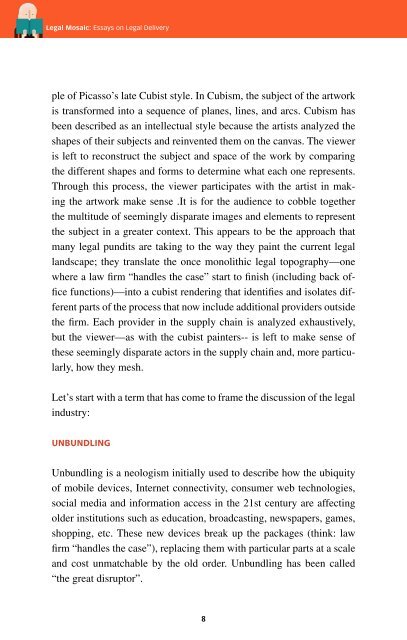 Legal Mosaic Essays on Legal Delivery