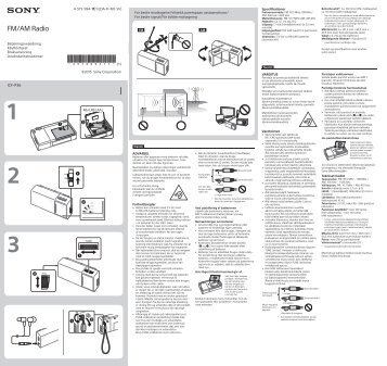 Sony ICF-P36 - ICF-P36 Consignes dâutilisation NorvÃ©gien