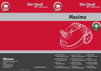 Dirt Devil Maxima - M8424_Maxima_Antiinfective_WebIM_20061211.pdf