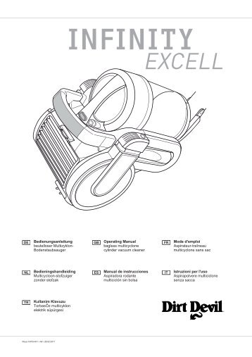 Dirt Devil Infinity Excell - Bedienungsanleitung Dirt Devil Staubsauger M5050 M5051 M5059