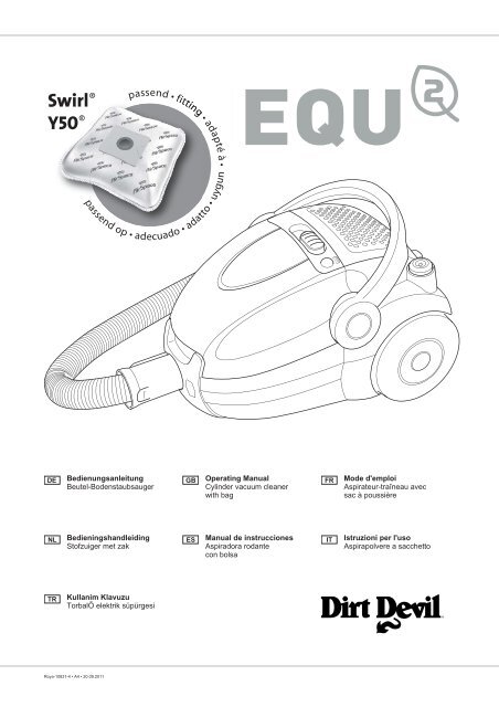 M 7103 10 Staubsaugerbeutel für Dirt Devil EQU 2 -0 bis -9 Filtertüten