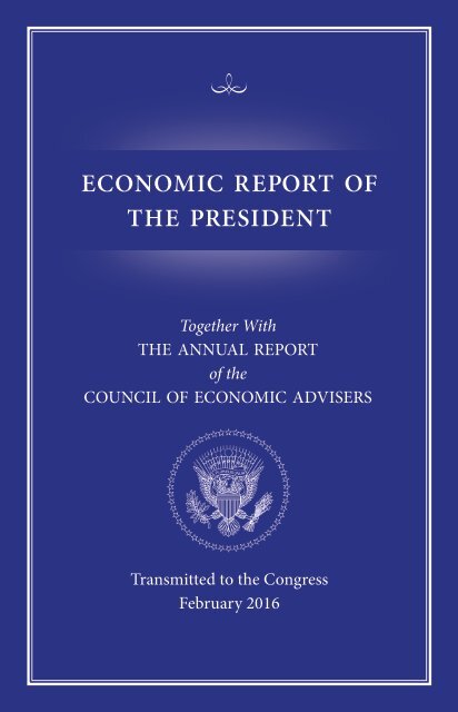 ECONOMIC REPORT OF THE PRESIDENT