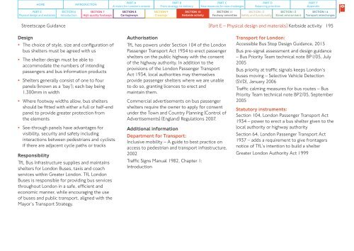 STREETSCAPE GUIDANCE