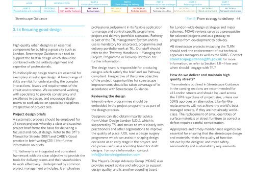 STREETSCAPE GUIDANCE