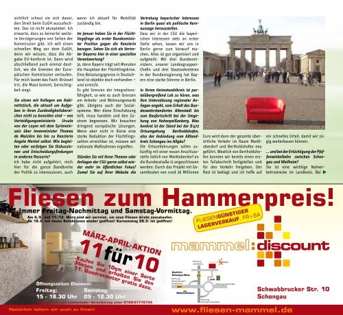 Altlandkreis - Das Magazin für den westlichen Pfaffenwinkel - März/April 2016