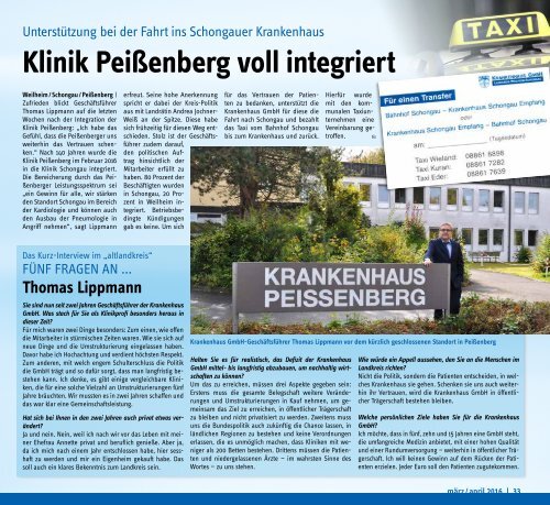 Altlandkreis - Das Magazin für den westlichen Pfaffenwinkel - März/April 2016