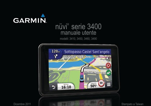 Garmin n&uuml;vi 3490 for Volvo Cars, North America - Manuale Utente