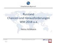 Export von Russland (Abnehmerländer) - Global Partners Bayern