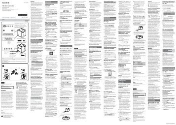 Sony ICF-C1 - ICF-C1 Mode d'emploi