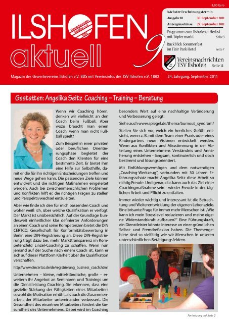 Angelika Seitz Coaching - Gewerbeverein Ilshofen eV / Startseite