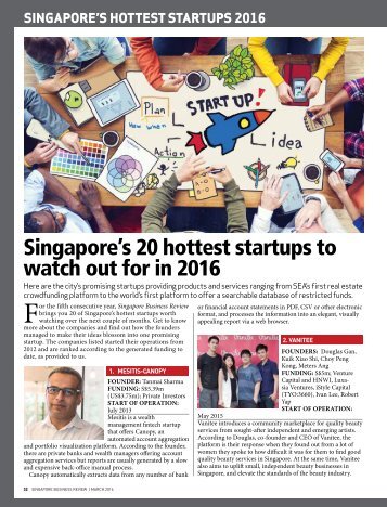 Singapore’s 20 hottest startups to watch out for in 2016
