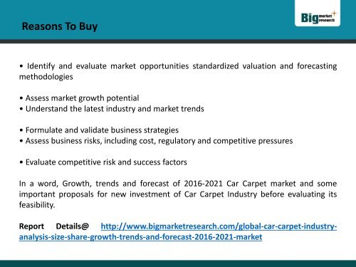 Global Car Carpet Market - Industry Analysis