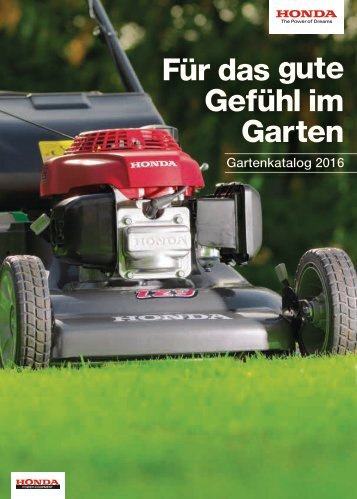 Honda Gartenkatalog 2016