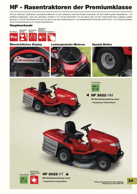 Honda Gartenkatalog 2016