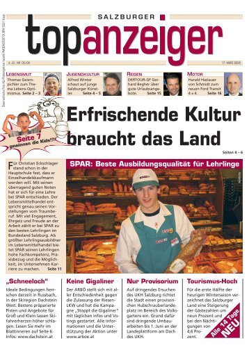 Erfrischende Kultur braucht das Land - Top Anzeiger